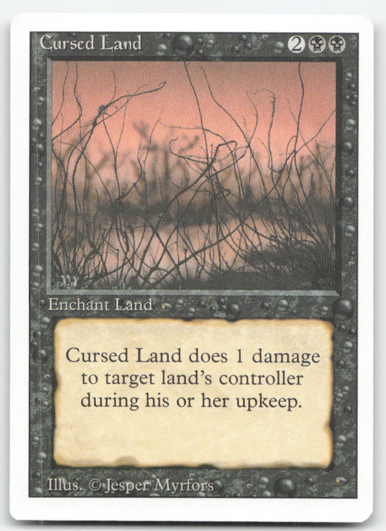 CURSED LAND UC REVISED EDITION MAGIC: THE GATHERING NEAR MINT