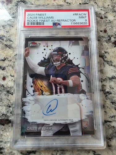 2024 Topps Finest - Rookie Finest Autographs Caleb Williams #RFA-CW Refractor...