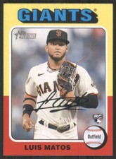 2024 Topps Heritage #101 Luis Matos RC San Francisco Giants 525