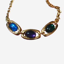 Vintage Signed Trifari Gold Tone Link Chain S...