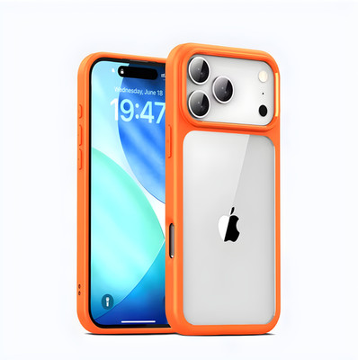 Color Border Clear Shockproof Case for iPhone 17 Pro Models