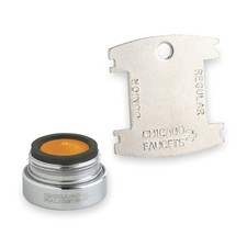 CHICAGO FAUCETS E37VPJKABCP Laminar Outlet,Brass,13/16 in - 27 3JAR7