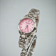 Bulova Sutton 96P249 Pink Classic Diamond Quartz Women's Watch