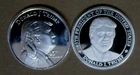(Lot of 2 Diff.) Donald J Trump 45th President .999 Fine Silver Bullion Rounds
