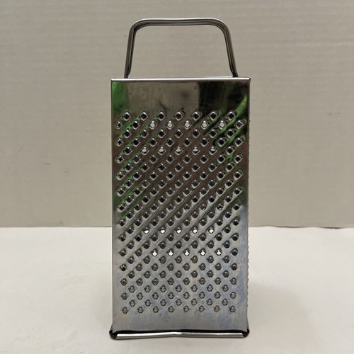 Vintage Edelstahl Box Käsereibe Zerkleinerer 4-seitig Käse Handgerät - Bild 3 von 5