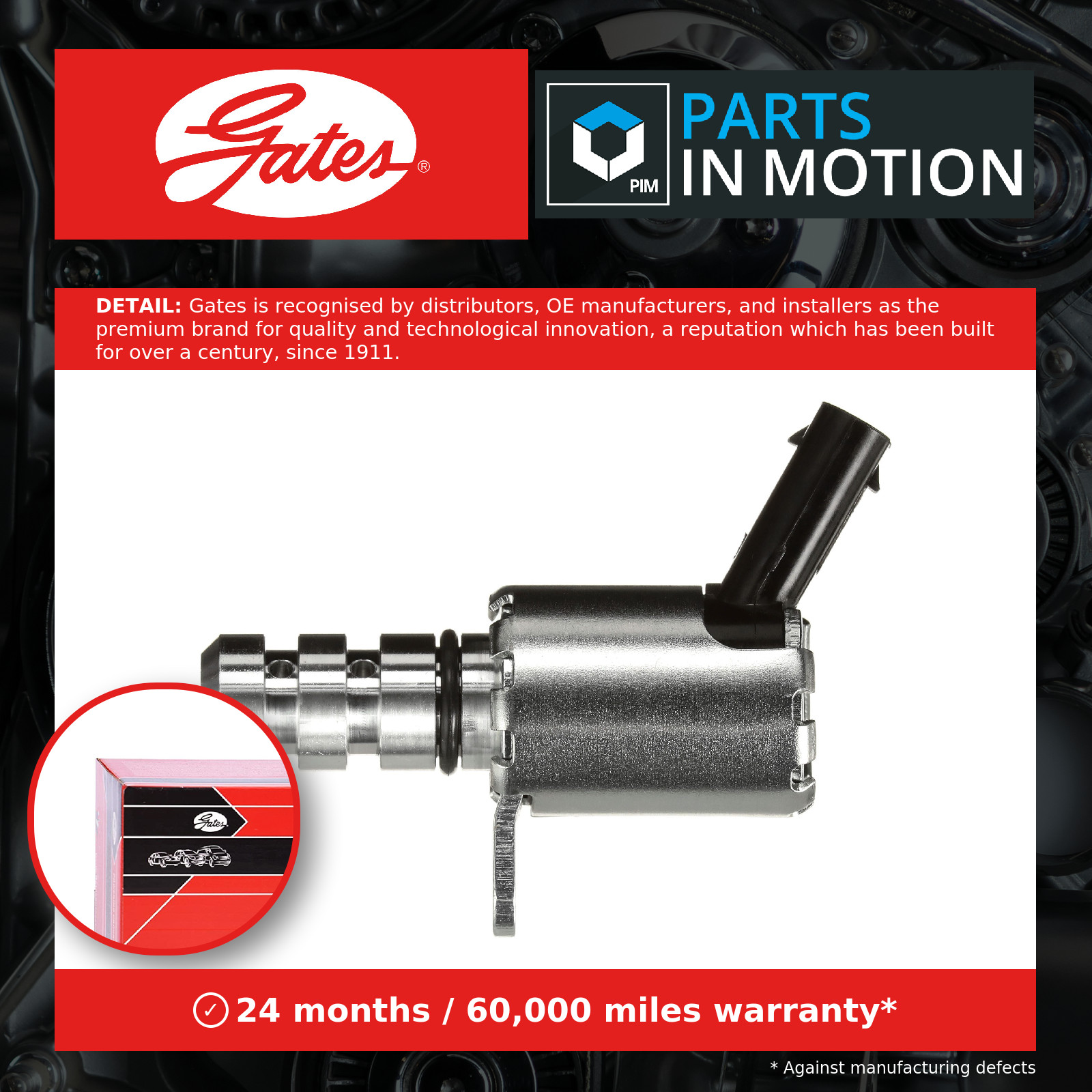 Camshaft Adjuster Valve fits VW PASSAT 3G5 1.4 2014 on Gates 06E115243E Quality - Image 20
