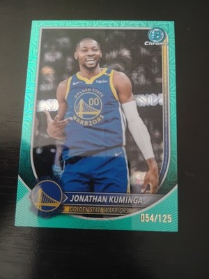 Johnathan Kuminga Bowman 2025-2026 Teal Mojo /125 Warriors 