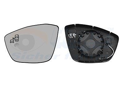 VAN Wezel Spiegelglas, AußEnspiegel Links U.A. FüR CitroËN, Opel, Peugeot-image