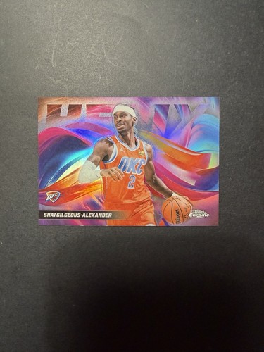 Shai Gilgeous-Alexander #H-5 2025 Topps Chrome Update Helix card