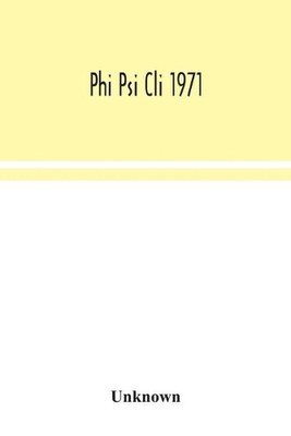 Phi Psi Cli 1971 (English) Paperback Book