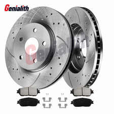 Front Brake Rotors Ceramic Pads Set Kit For 2004-2010 Toyota Sienna 11.65 In Front Brake Rotors Ceramic Pads Set Kit For 2004-2010 Toyota Sienna 11.65 In