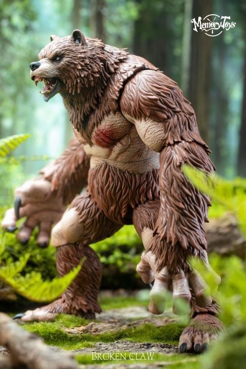 Figurine Ours Ancient Warrior Bear Action Figure (with Bonus Armor) Fantasy