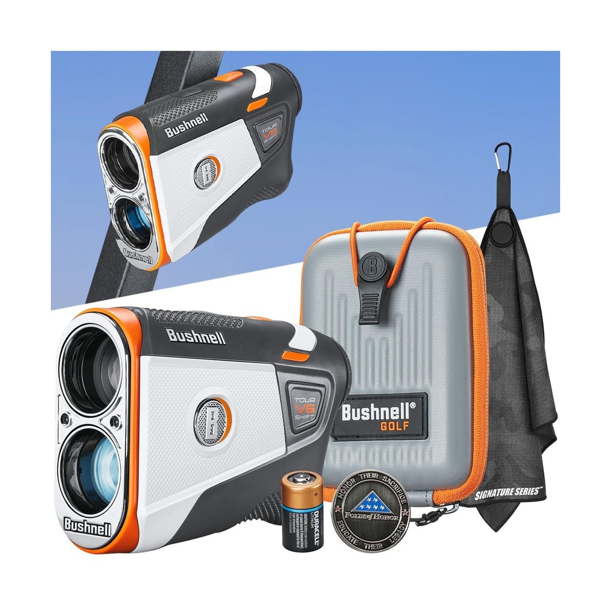 Bushnell Golf Tour V6 Shift Laser Rangefinder Patriot Pack | Slope