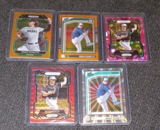 Lot of 5 2022/2024 Noah Shultz Rookies Orange Pink Cracked Ice Laser Red Wave MT