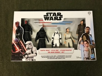Star Wars Galactic Good Vs Evil 5 Pack 6'' Figure Darth Maul Kylo Ren Obi-Wan NEW