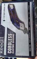 Keedil Cordless Electric Scissors w/ 2 Blades for Fabric Paper Crafts NIB Sewing