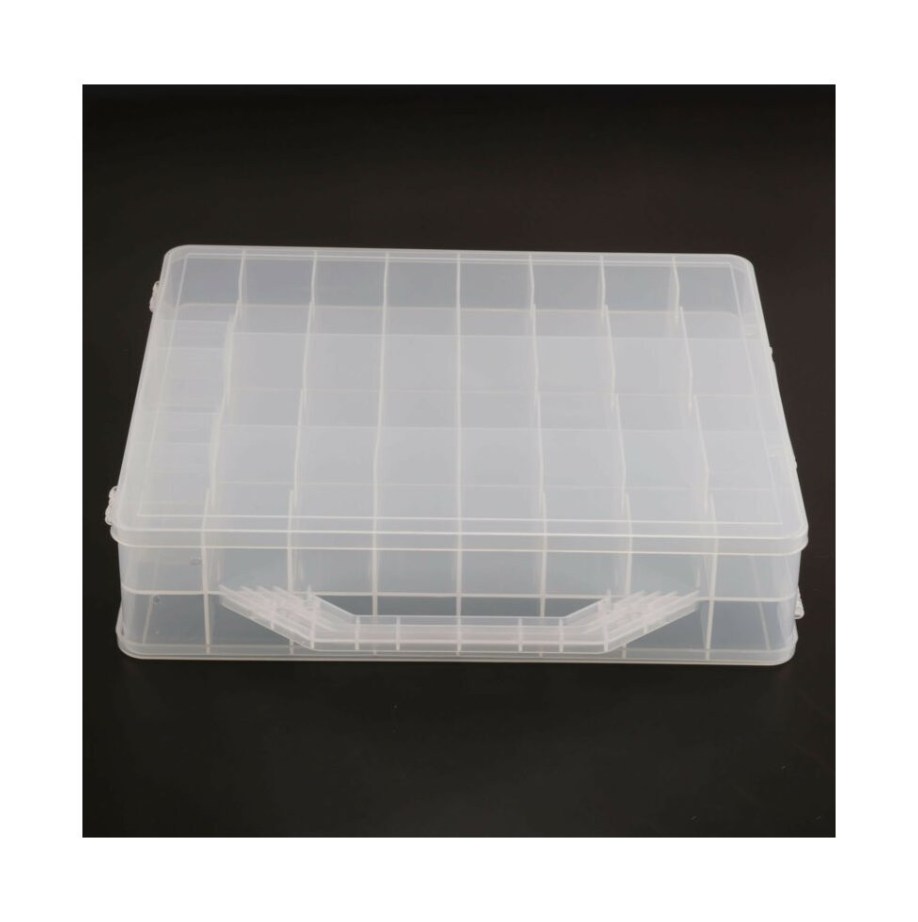 48Pc Nail Polish Storage Case Gel Display Holder Clear Varnish Bottles