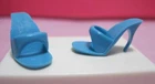 vtg Barbie Superstar 1986 WHITNEY Doll JEWEL SECRETS clothes-blue mules OT shoes
