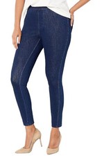 Isaac Mizrahi Live True Denim Skinny Ankle Pant Dark Indigo