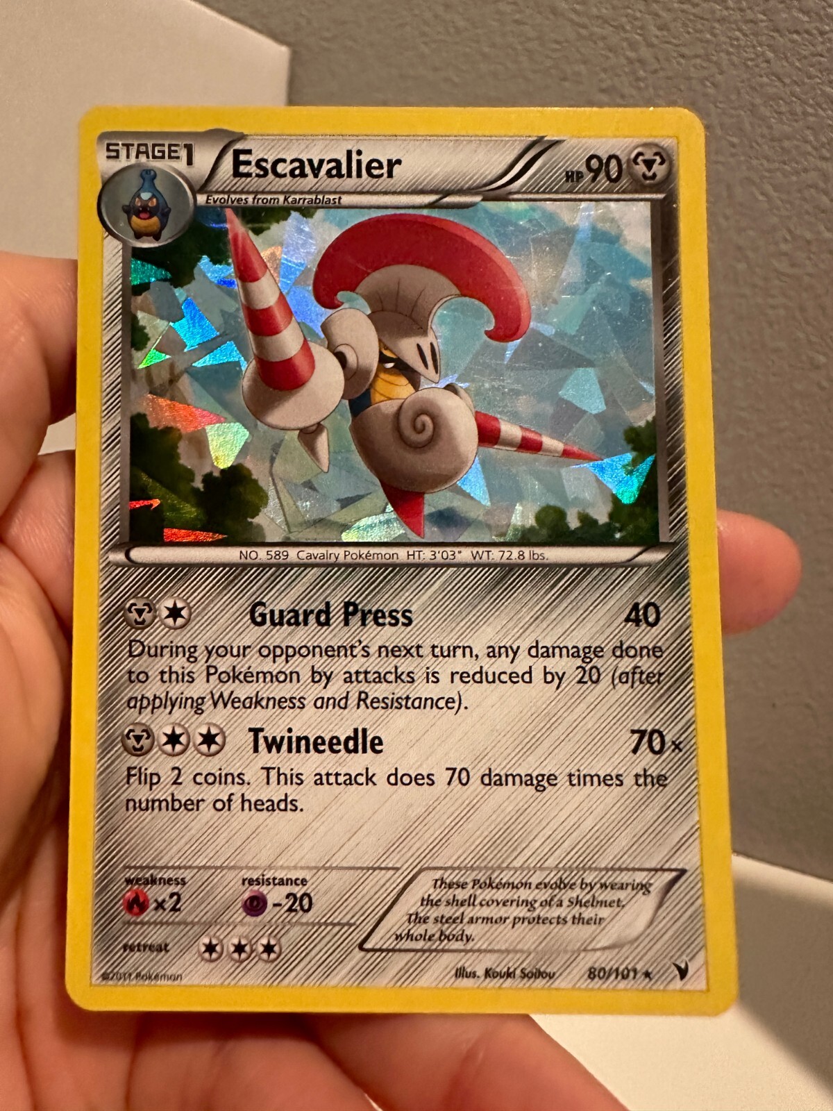 Escavalier 80/101 - Noble Victories - Cracked Ice - Pokemon TCG NM/LP 0420#069