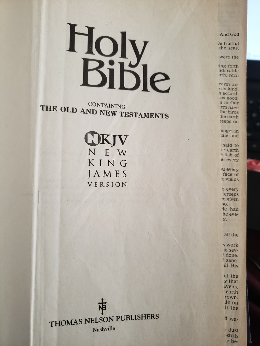 Blue hard back bible new King James Version 1982copyright
