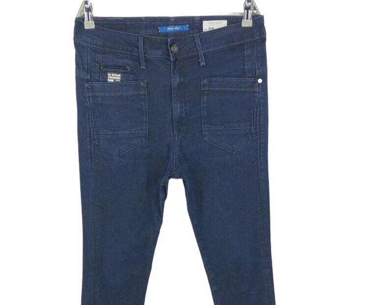 G-STAR Damen 3301 Skinny Slim Fit Stretch Blau Jeans Größe W32 L30 - Bild 3 von 4