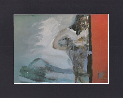 8X10'' Matted Print Contemporary Art Picture: Karl Marx, Man with Shadow 1982