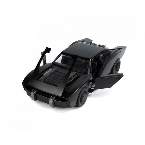 Batmóvil The Batman 2022 Negro Con Luz Y Figura Modelo De Coche 1 18