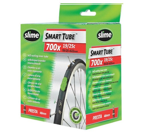 Camera d'aria Antiforatura Bici Corsa SLIME SELF-SEALING 700x23-25 valvola  Prest | eBay