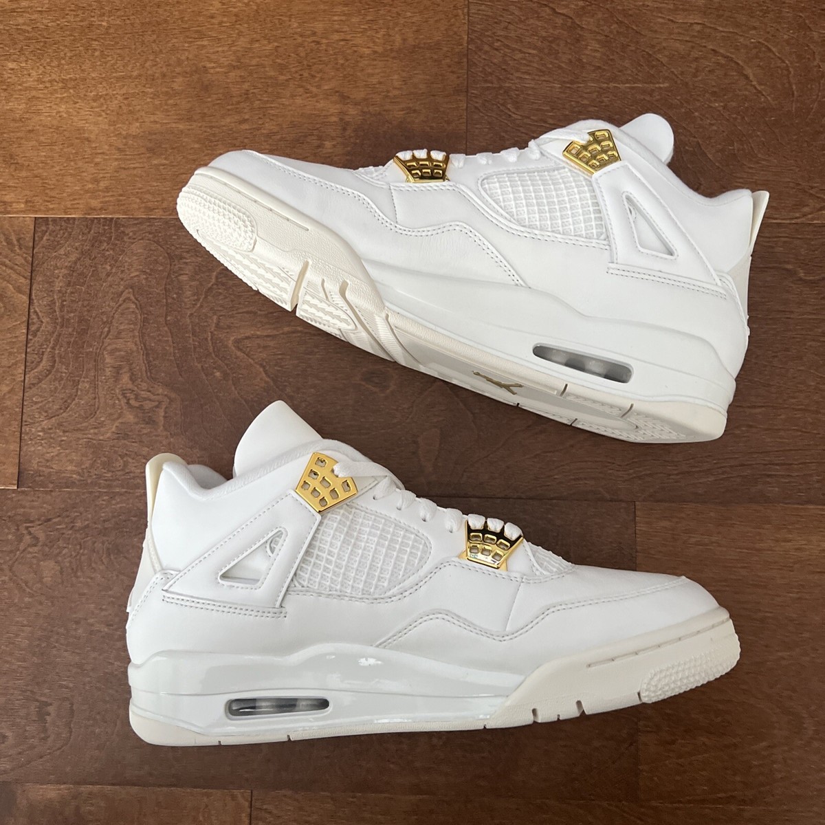 Nike Air Jordan 4 Retro Metallic Gold AQ9129-170 Women Size