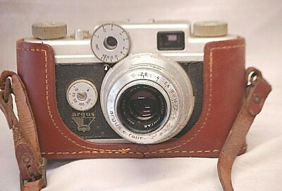 Argus C4 35mm Film Camera Leather Case & Manual Vintage 1953 | eBay