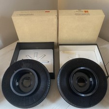 Lot Of 2 Kodak Carousel Transvue 140 Projector Slide Trays w Original Boxes Used