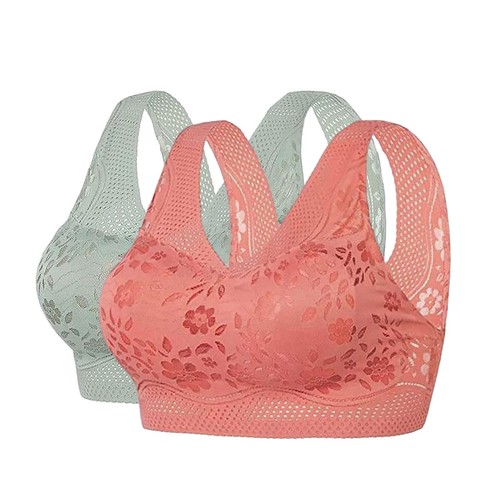 2-PACK High Support Bras For Women Adjustable Strap Full Coverage Push Up Bras - Picture 19 of 87