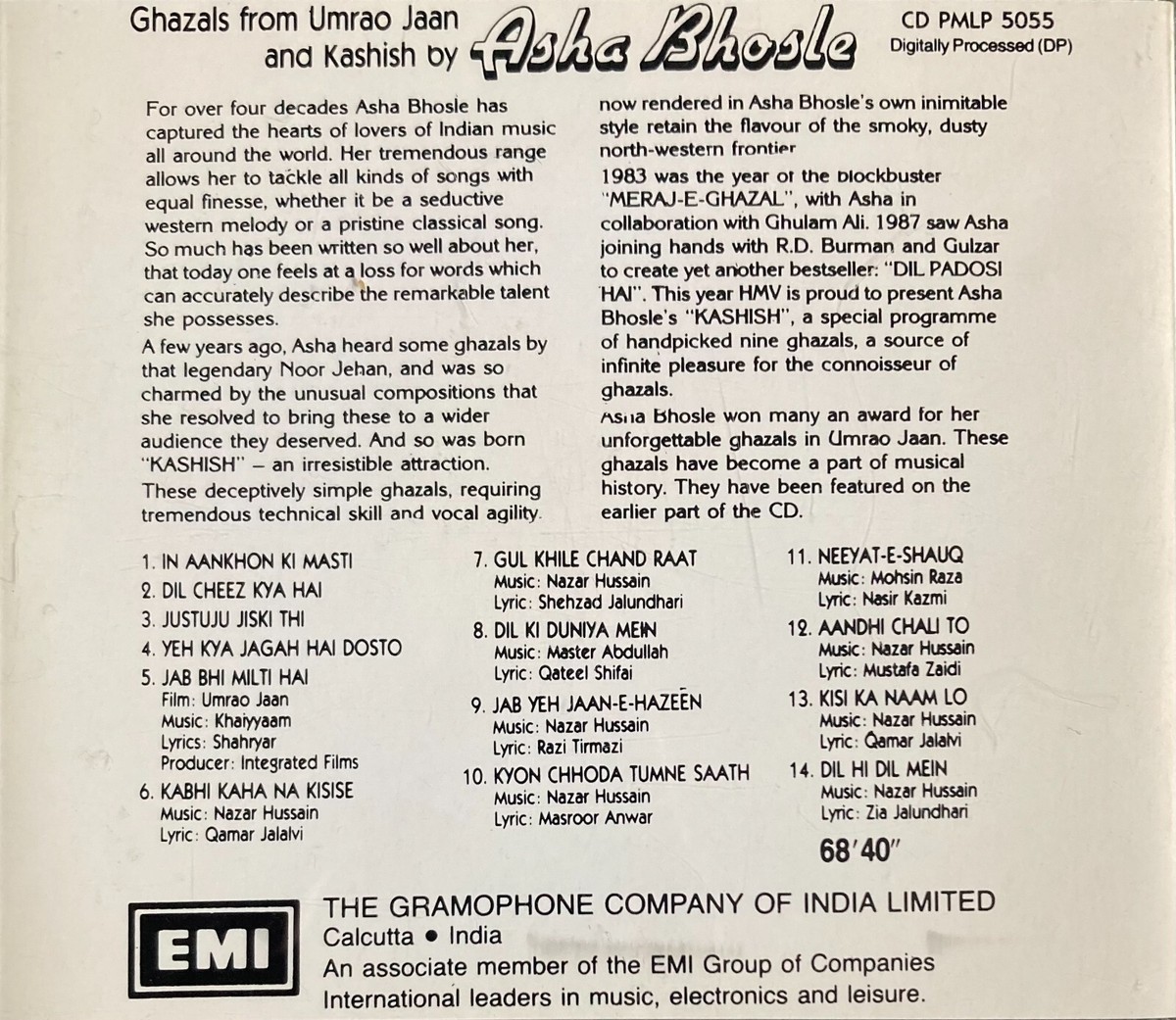 Lyrics Umrao Jaan Dil Cheez Kya Hai Ghazals From Umrao Jaan And