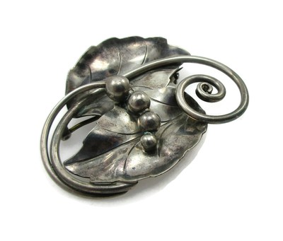 Lot De 4 Broches Anciennes - Argent Massif - Pendentifs Vintage - Occasion