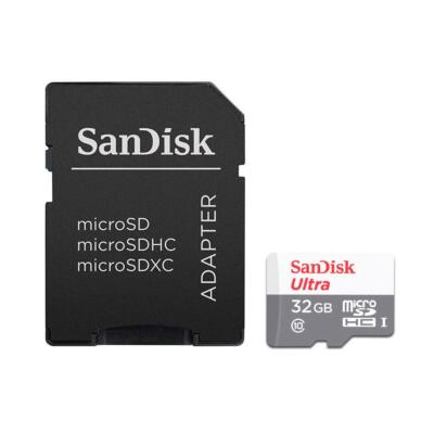SanDisk Ultra 32Gb Memory Card Micro SDHC Class 10 Uhs-i
