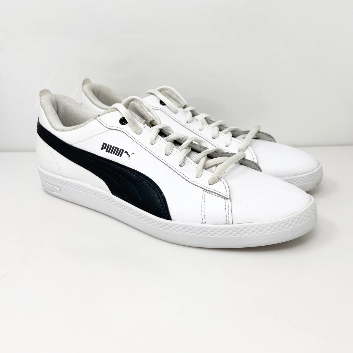 Puma - Smash v2 SD 365176-01 - Sneakers - Black / White, Womens \ Puma