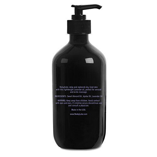 Nooky Lavender Massage Oil. with Essential and Jojoba Oils for Therapeutic
