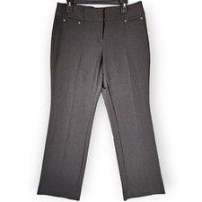 Nine West Womens Dress Pants Size 10 Petite 32x29 Black Straight Leg Career