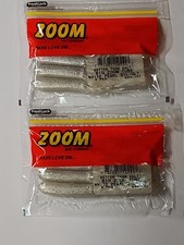 2 Packs Zoom Better Than Salt Big Zoom Tube. White Pearl Silver Glitter. 8 Pack