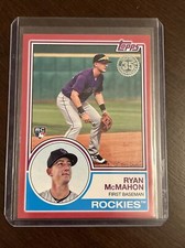 Ryan McMahon 2018 Topps 1983 Insert Rookie Card Red Parallel #/10