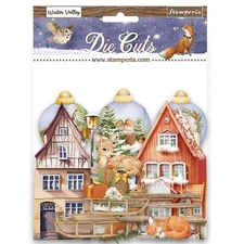 Stamperia Winter Valley Assorted Die Cuts Christmas Forest Embellishments