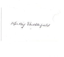 Mickey Stubblefield Signed Card Autographed Baseball Negro Leagues