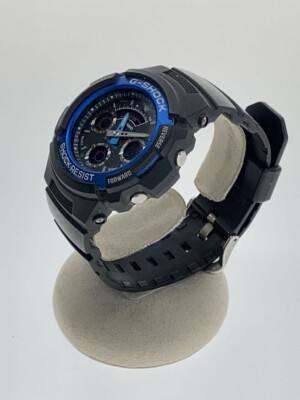 ジーショック(G-SHOCK)AW-591-2AJF X(Men’s、Lady’s) CASIO G-SHOCK AW-591-2AJF Black/Blue Resin Quartz Digital Analog