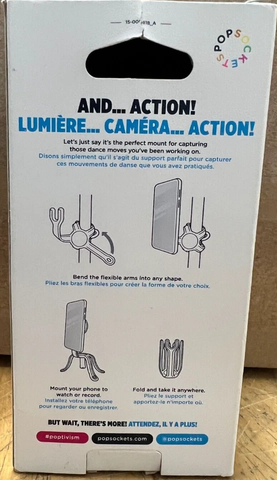 POPSOCKETS POPMOUNT 2 Flex montagem flexível para punhos POPSOCKETS preto - Imagem 2 de 3