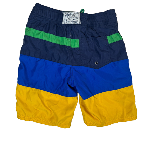 Polo Ralph Lauren Youth Small 8 Big Pony Swim Trunks Mesh Lined Drawstring - Picture 2 of 13