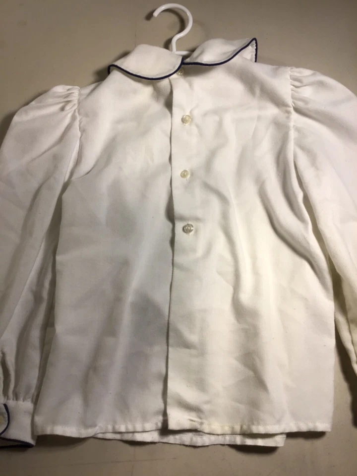 ВИНТАЖНЫЙ ISABEL GARRETON маленькая девочка блузка размер 6 X - Изображение 4 из 4