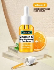 30 ML Vitamin C Facial Serum With Hyaluronic Acid 1 Pc, Hydrating & Brightening