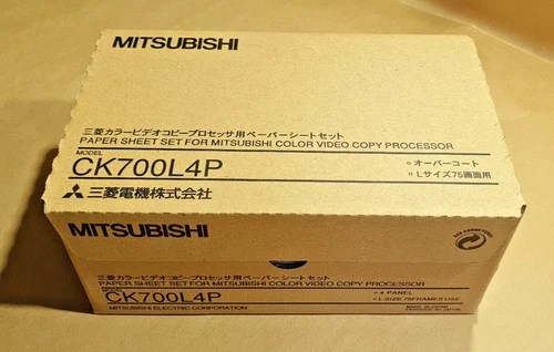 Mitsubishi CK700L4P Thermo Druckpapier A6 + Farb Kassette für CP700 - 75 prints