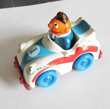 Vintage Playskool 1983 Sesame Street "Ernie in a Race Car" Toy Only FREE SH